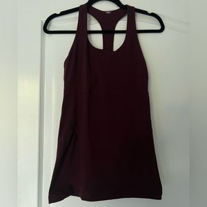 Lululemon maroon Racerback tank